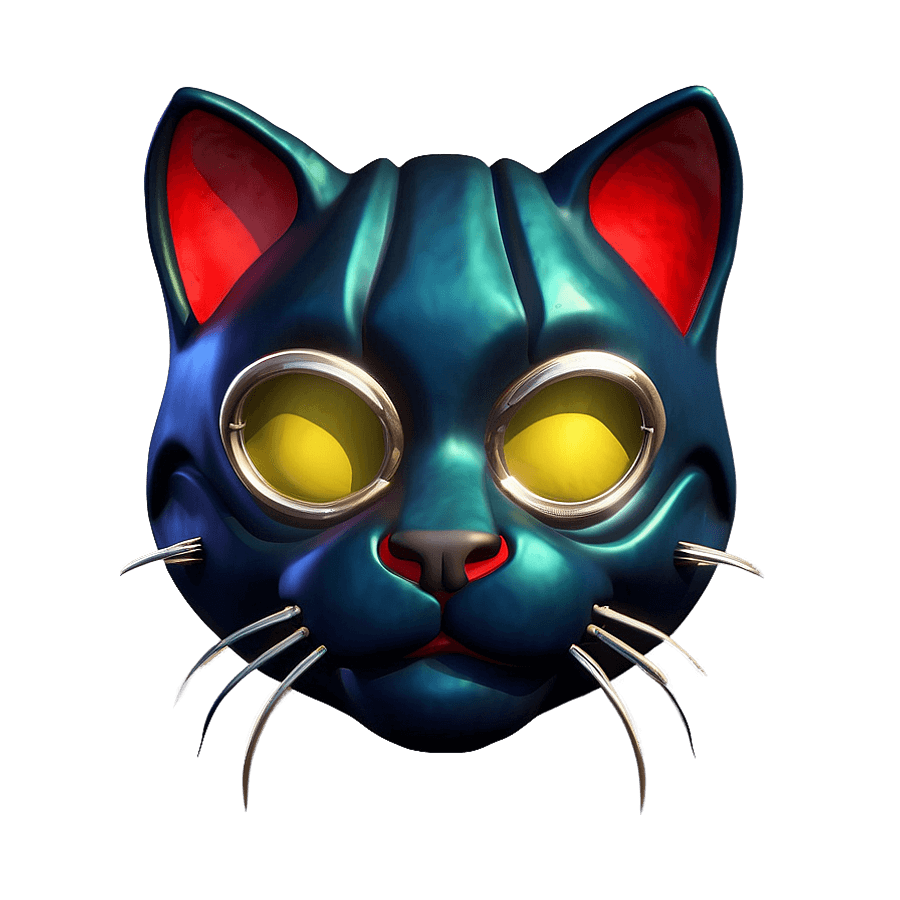 Sci-Fi Cat Mask PNG 75