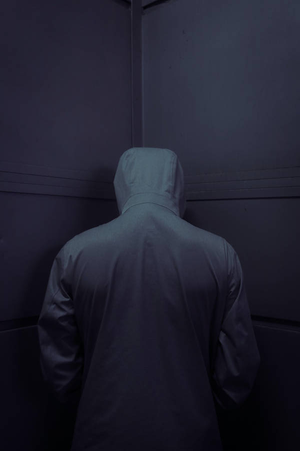 Download Anonymous Hood Gray Wallpaper