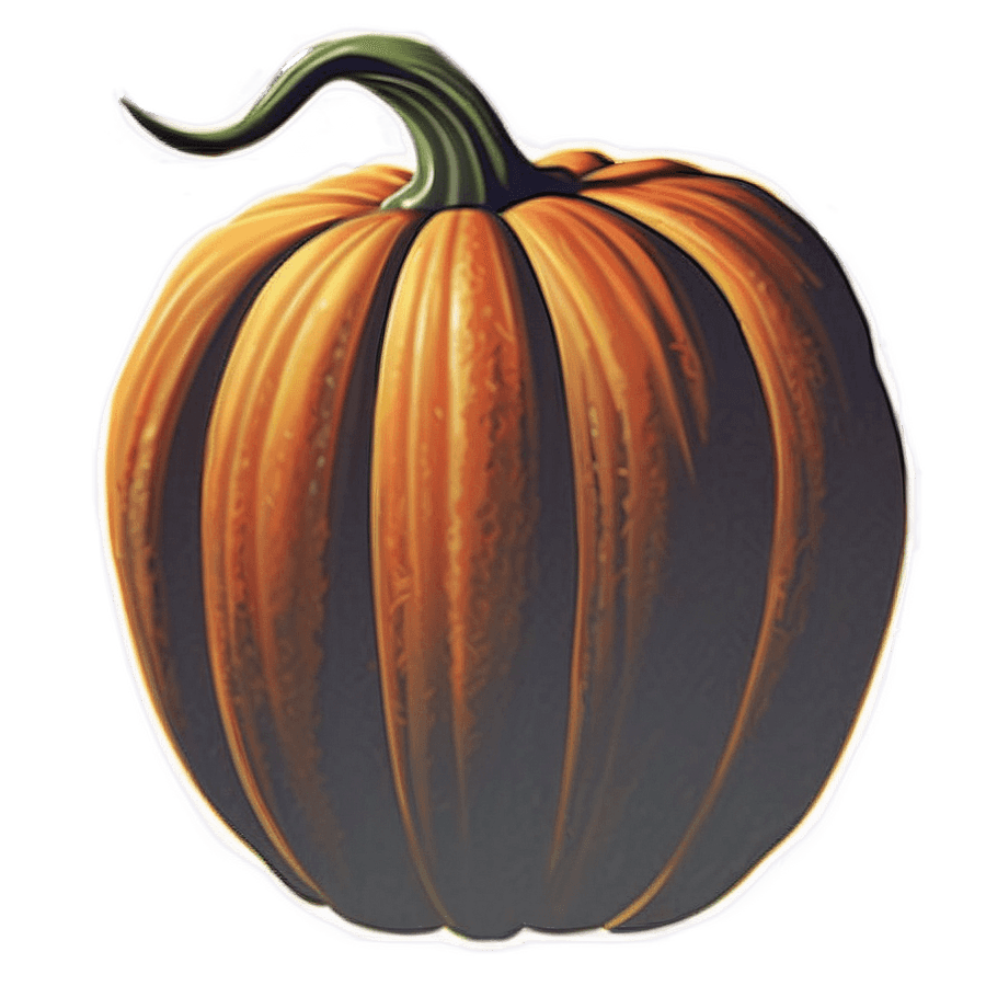 Realistic Pumpkin Silhouette PNG chq88