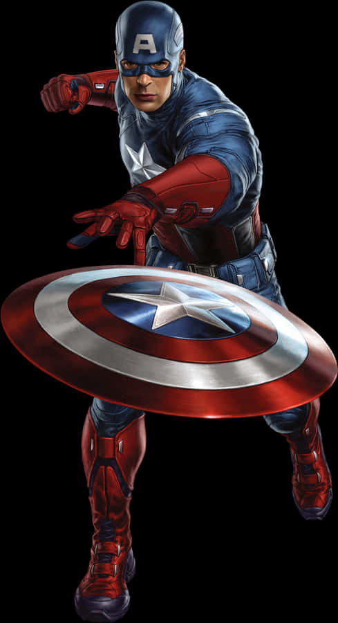 Captain America Free Png Image - Avengers Capitan America Png, Transparent Png