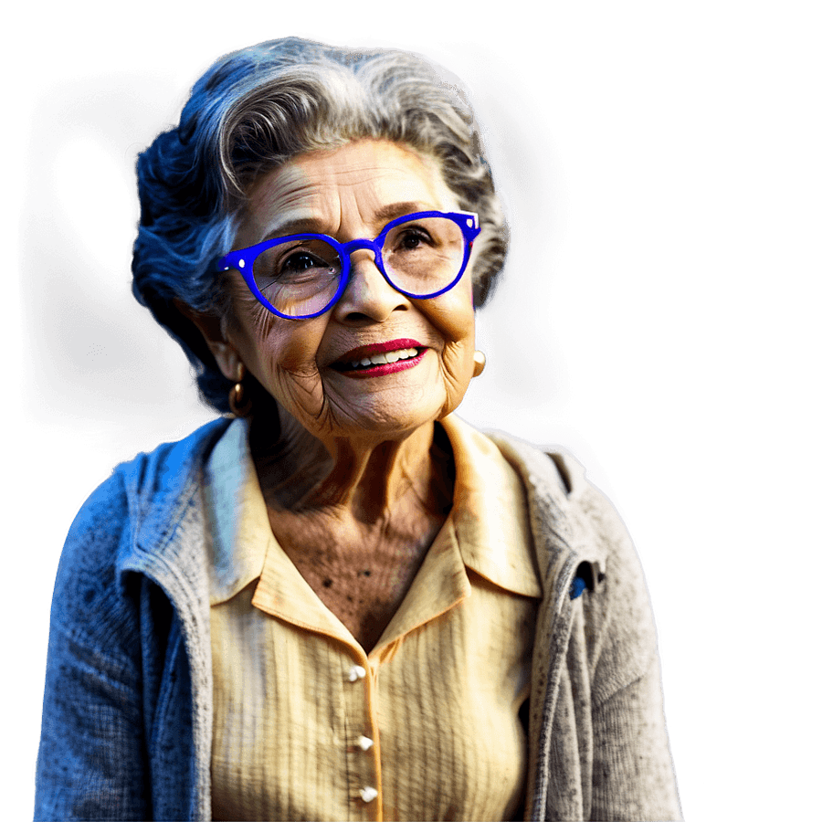 Abuela with Glasses PNG 20