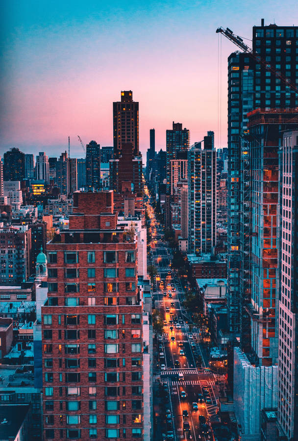 Download Apartment Buildings In New York Iphone Wallpaper | Wallpapers.com