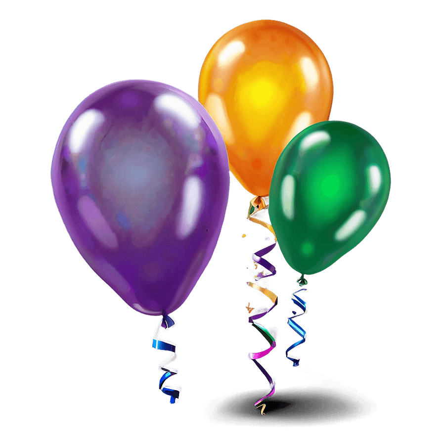 Helium Birthday Balloons PNG hol