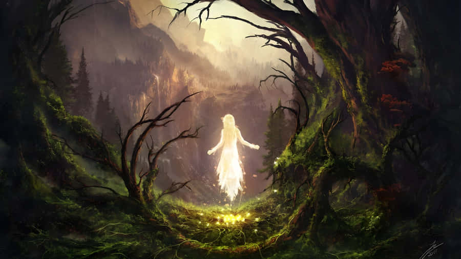 Verzauberte Grunge Fairycore Wald