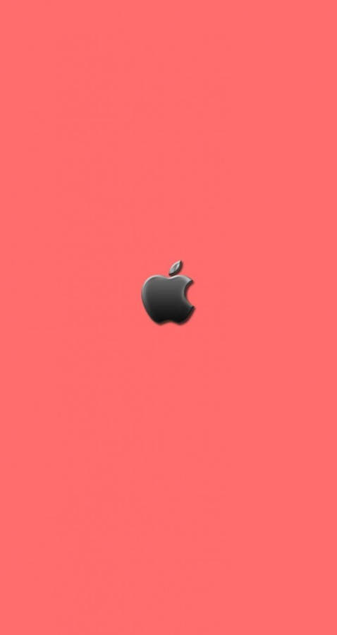 Download Apple Logo Over Pink Backdrop Ios 7 Wallpaper | Wallpapers.com