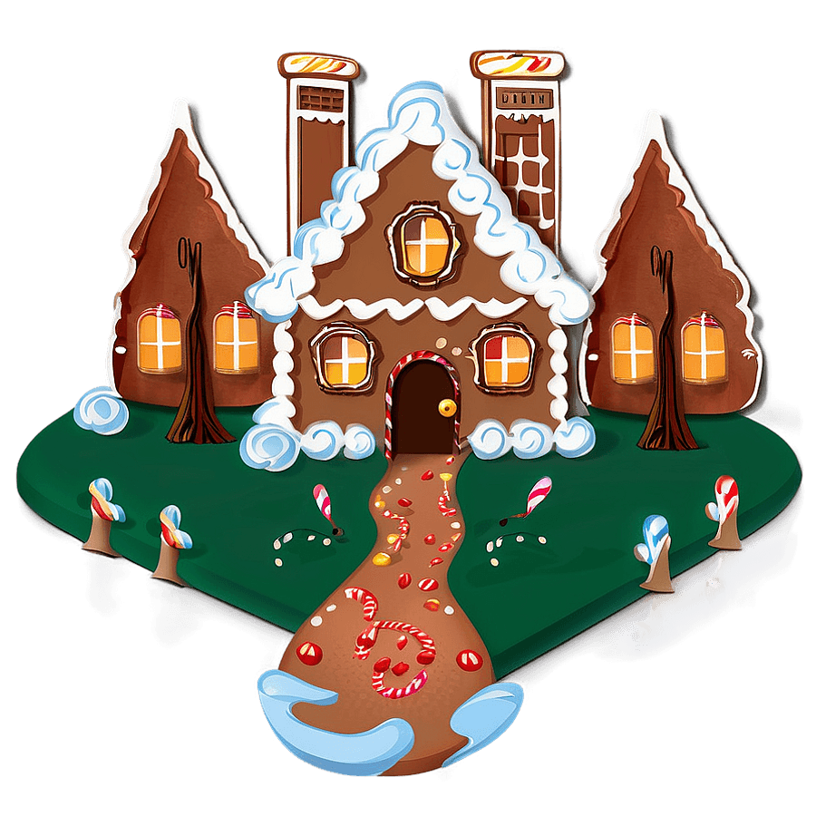 Gingerbread House Pathway Ideas PNG 94