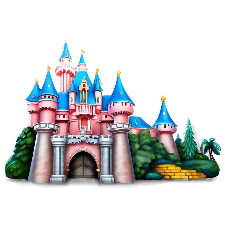 Majestic Disneyland Castle Image PNG yek31