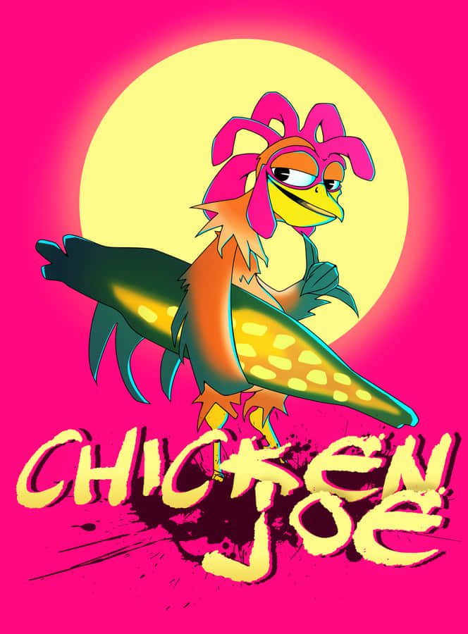 Stilisierte Chicken Joe Kunstwerk