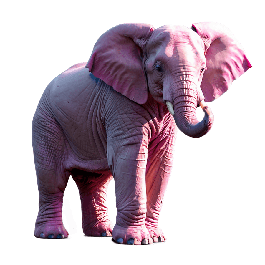 Mystical Pink Elephant PNG 06292024