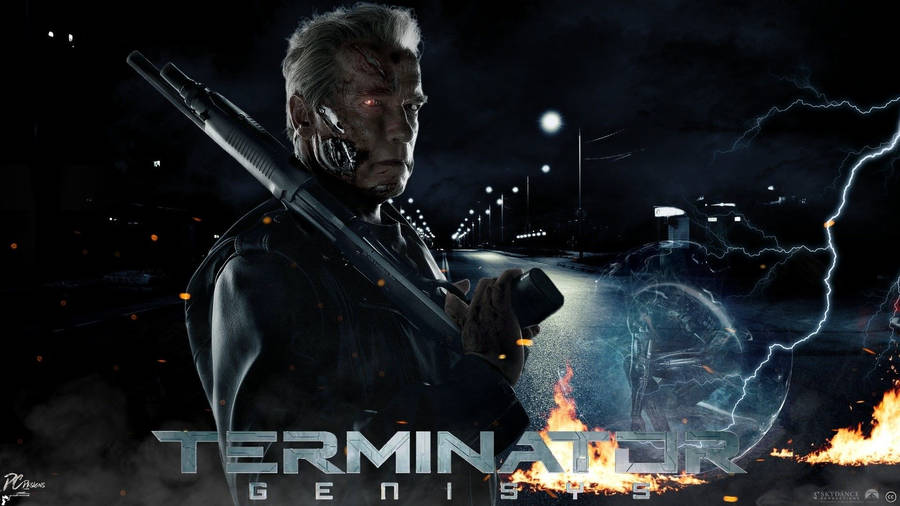 Download Arnold In Terminator Wallpaper Full Hd Wallpaper Wallpapers Com