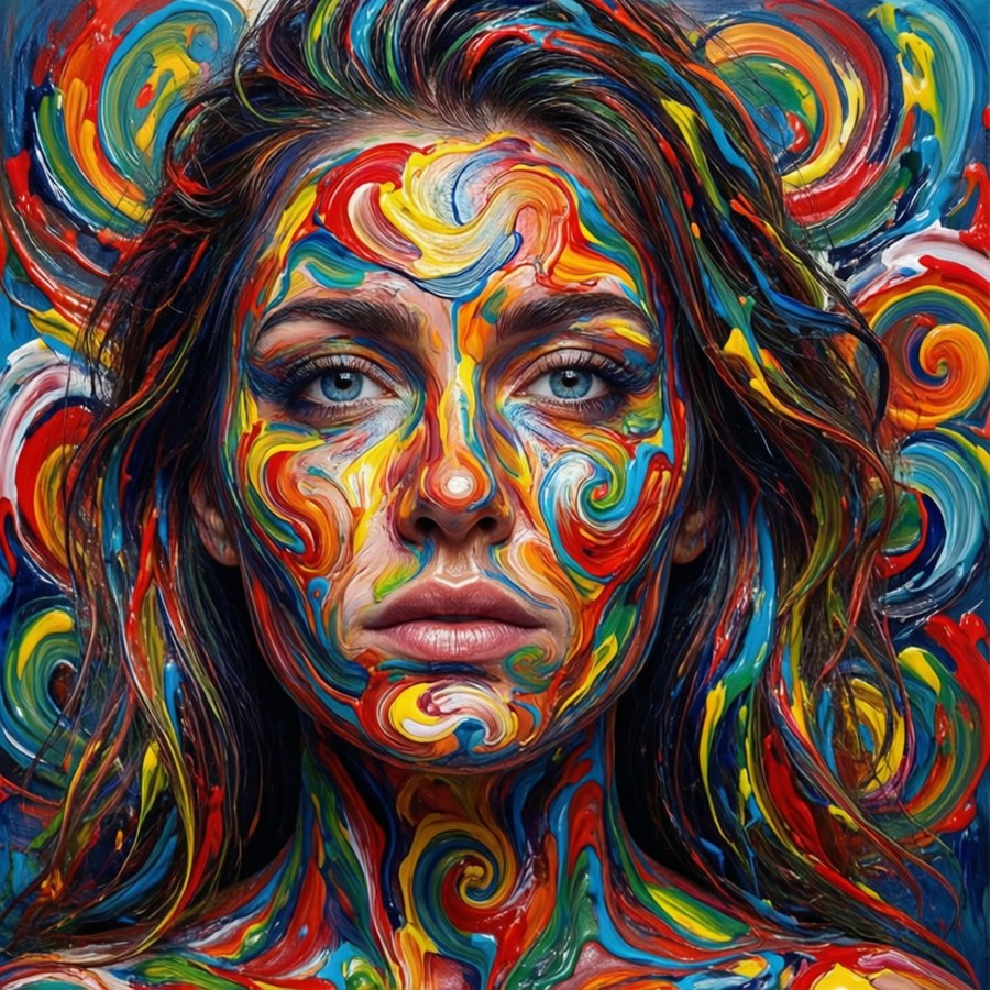 Abstract art featuring Kandyse McClure