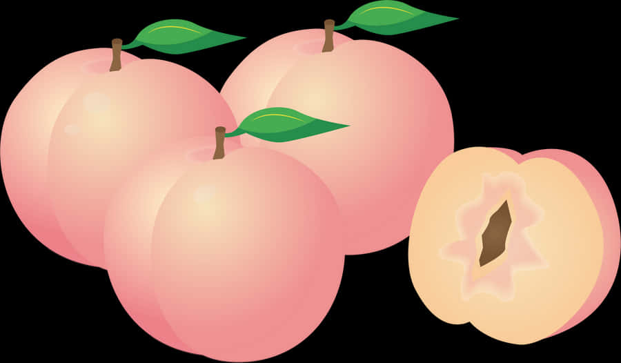 Plant,apple,peach - Peach Clip Art, HD Png Download