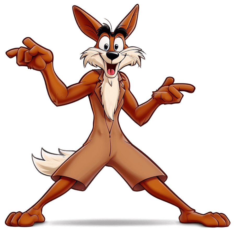 Wile E Coyote Super Genius Pose PNG gax