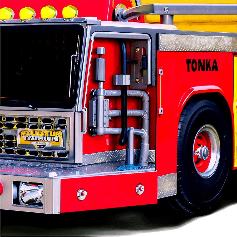 Tonka Fire Truck Detailed Image PNG fcn