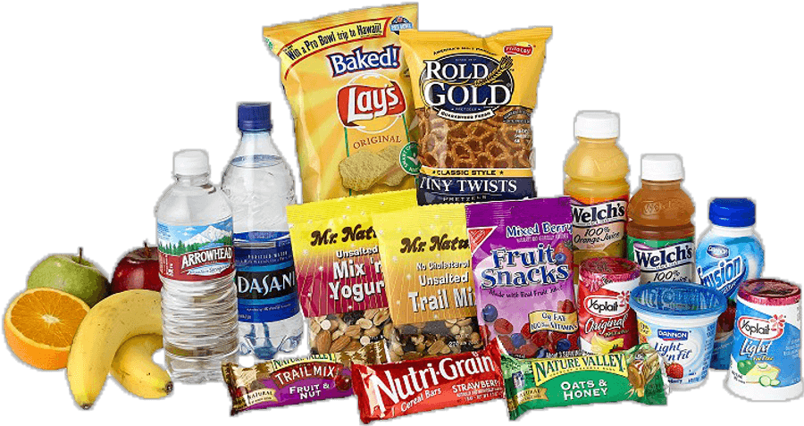 Assorted Snack Selection PNG