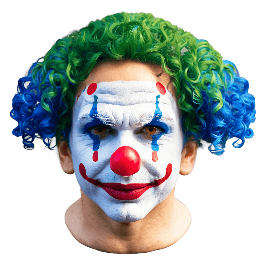 Two-Tone Clown Wig PNG rks