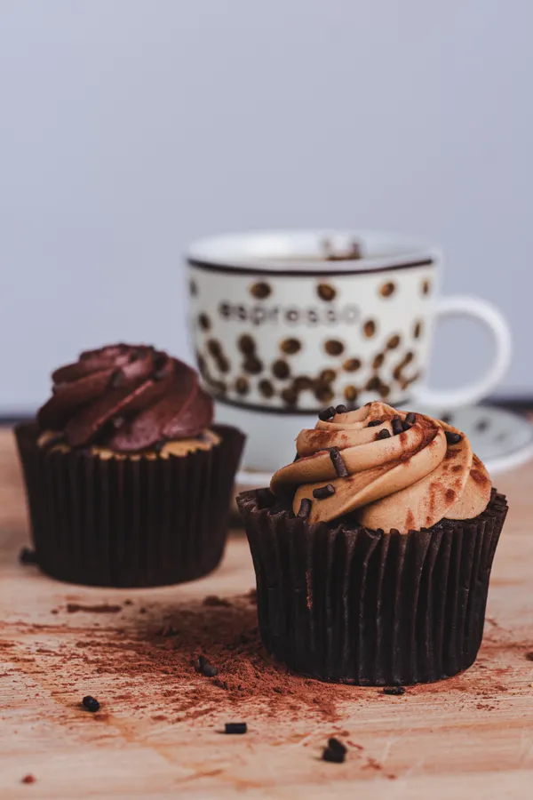 Coffee cupcake wallpaper
