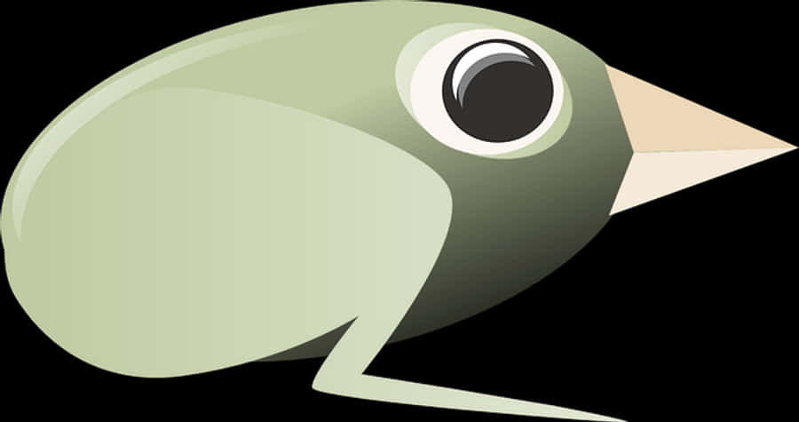 Stylized Cartoon Bird Graphic
