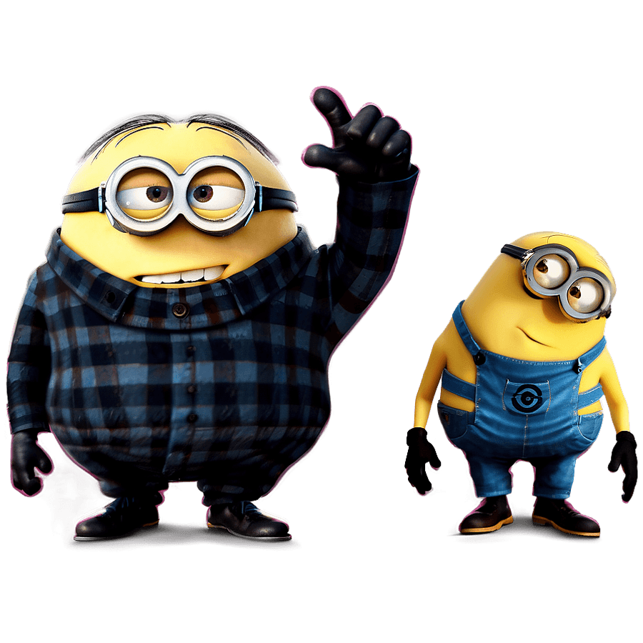 Gru and Minions Despicable Me PNG 06232024