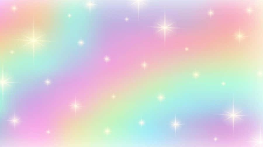 Pastellregenbogen Sterne Hintergrund