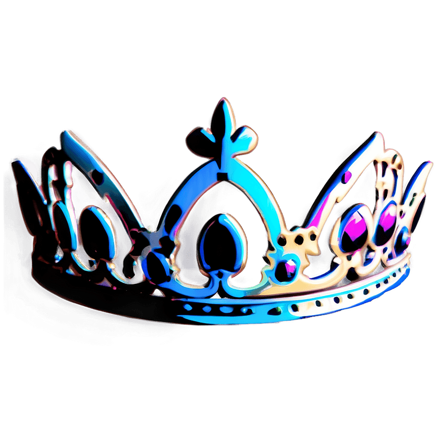 Queen Crown Silhouette PNG Glam dty14