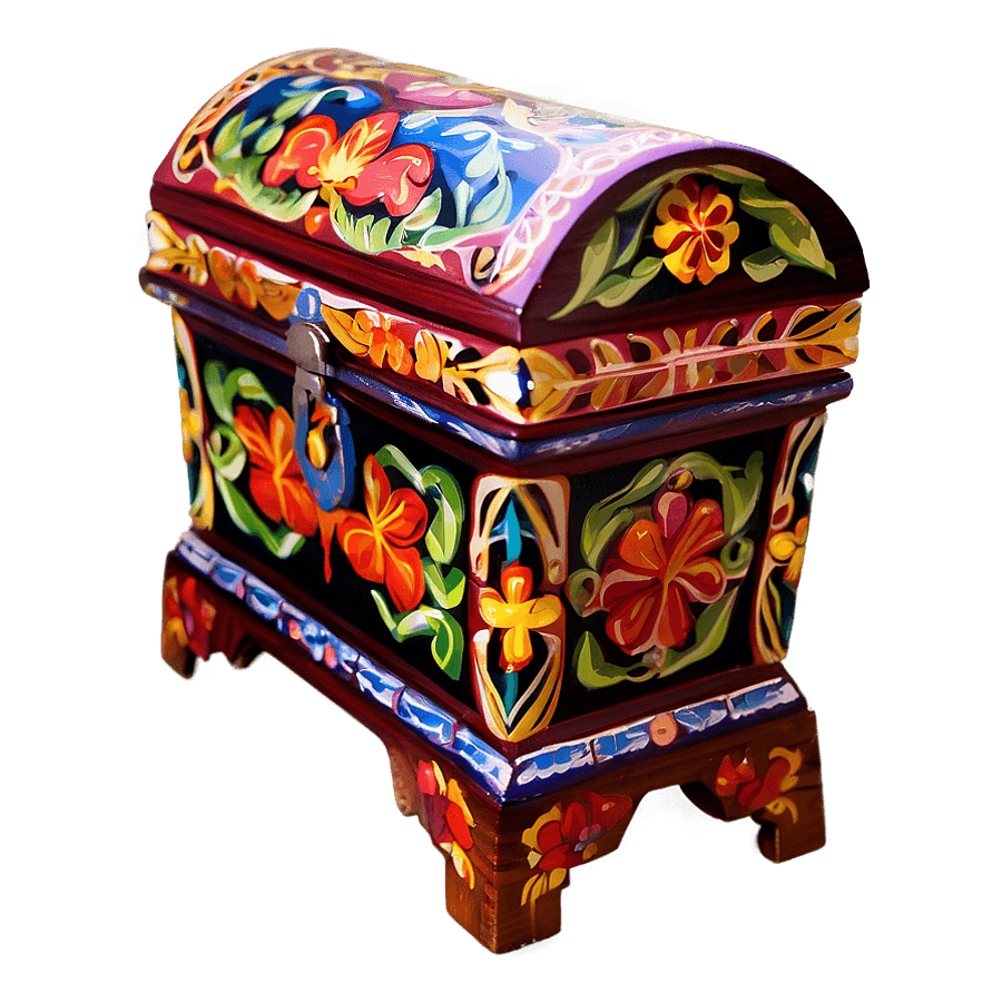 Artisan Painted Casket PNG gme