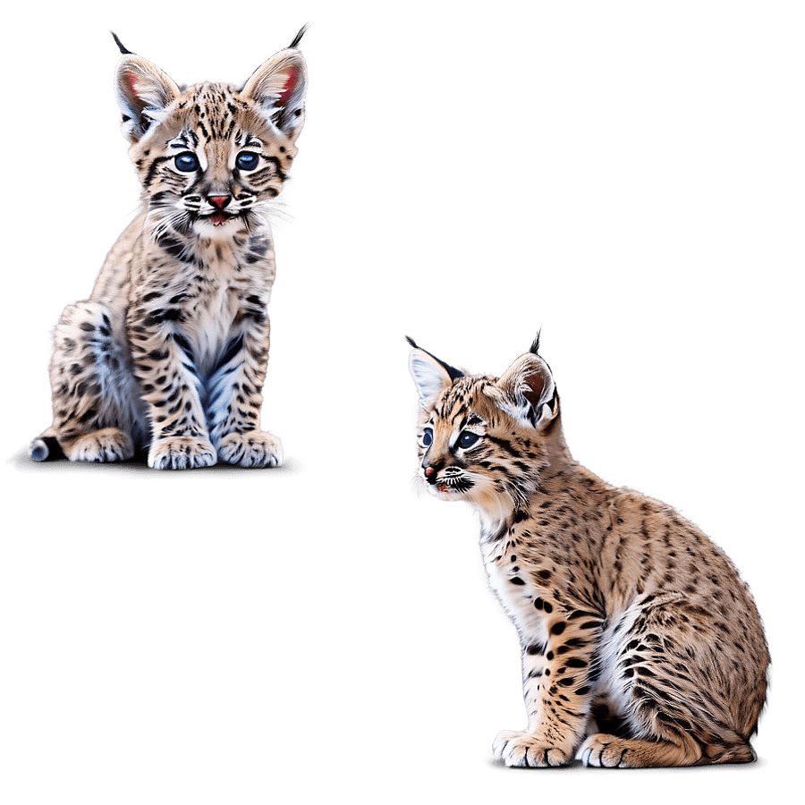 Bobcat Cub Cute PNG vfq84