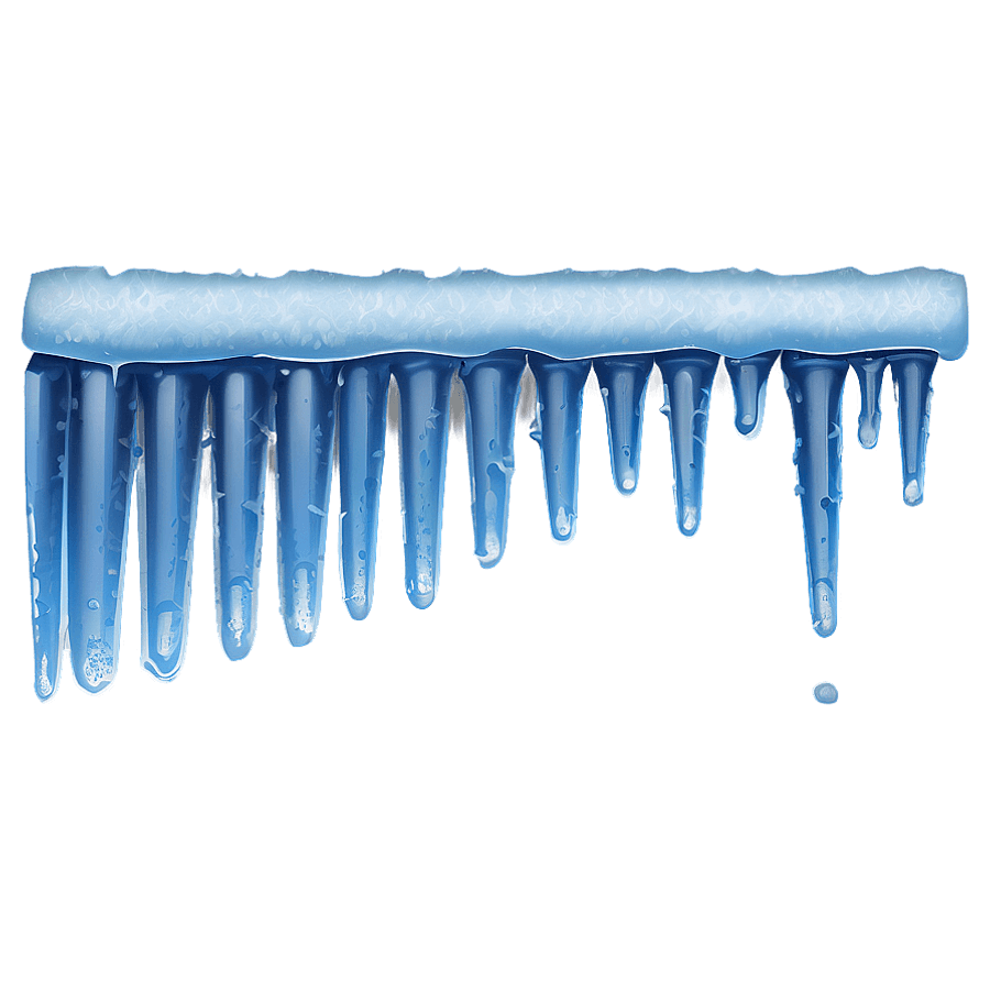 Frosty Icicle Border PNG lnd37