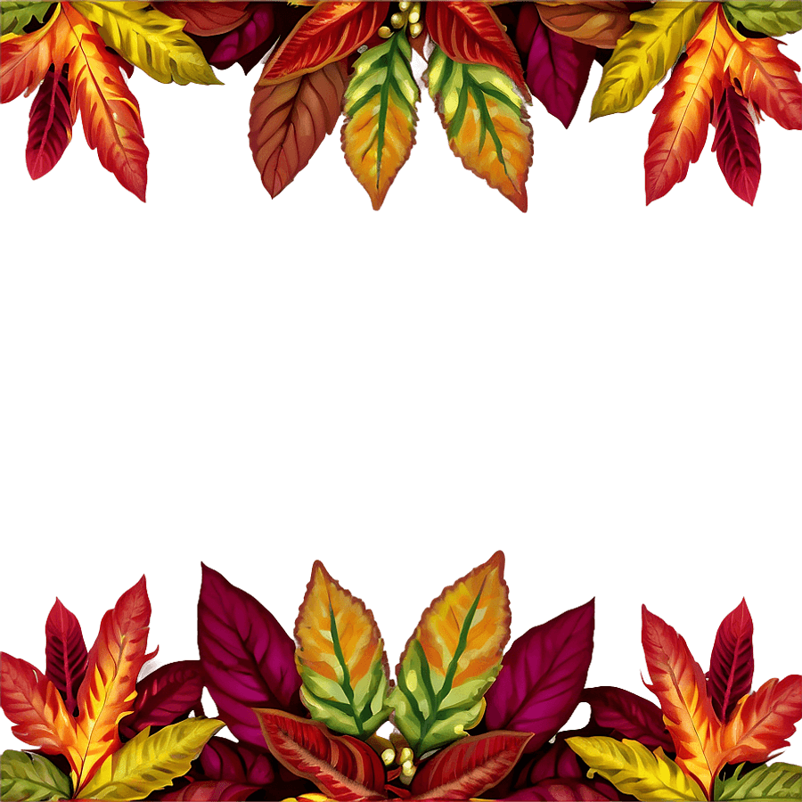 Autumn Leaves Garland PNG ijv
