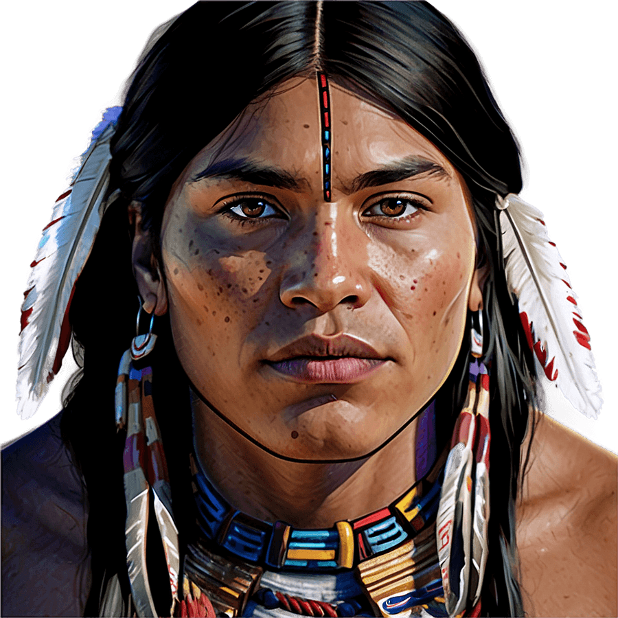 Native American Portrait PNG 23
