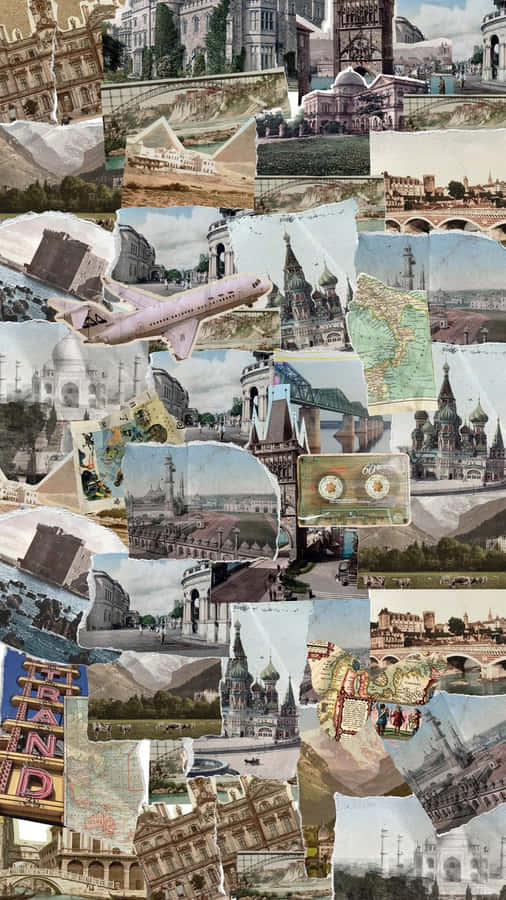 Collage di Viaggio Vintage