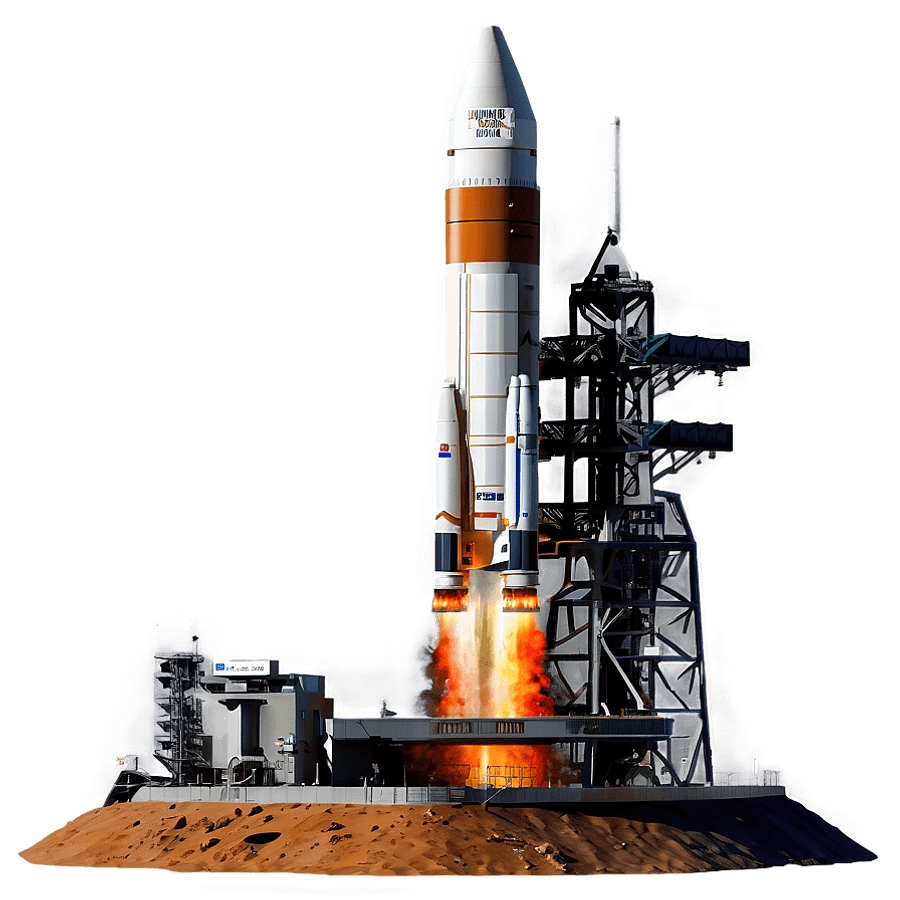Spacecraft Launchpad PNG 06292024