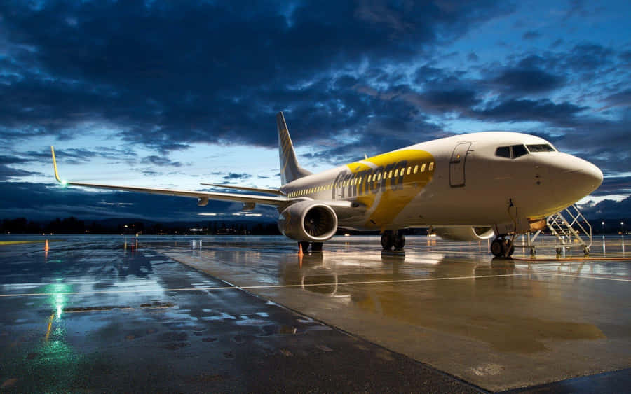 Boeing Flugzeug Dämmerungsreflexion