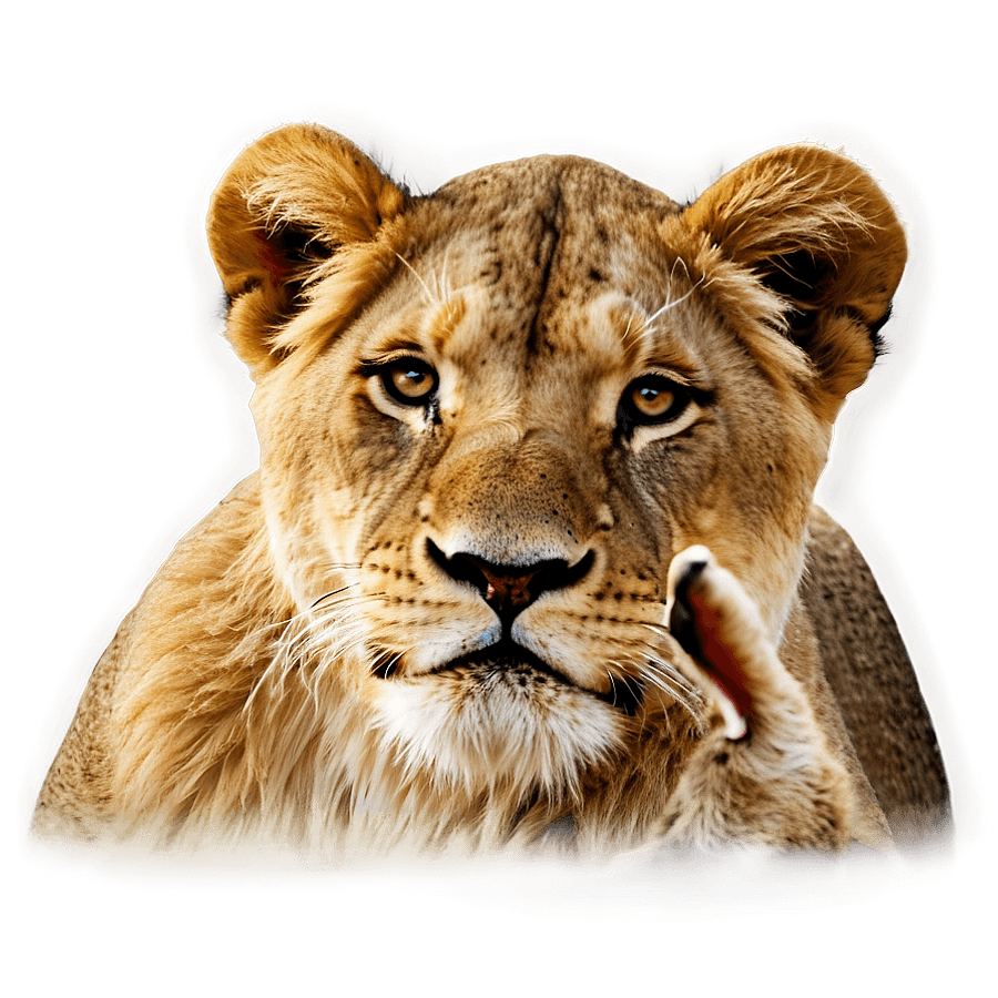 Lion and Cub PNG cru78