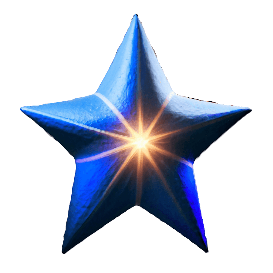 Blue Star Glow PNG rtb67