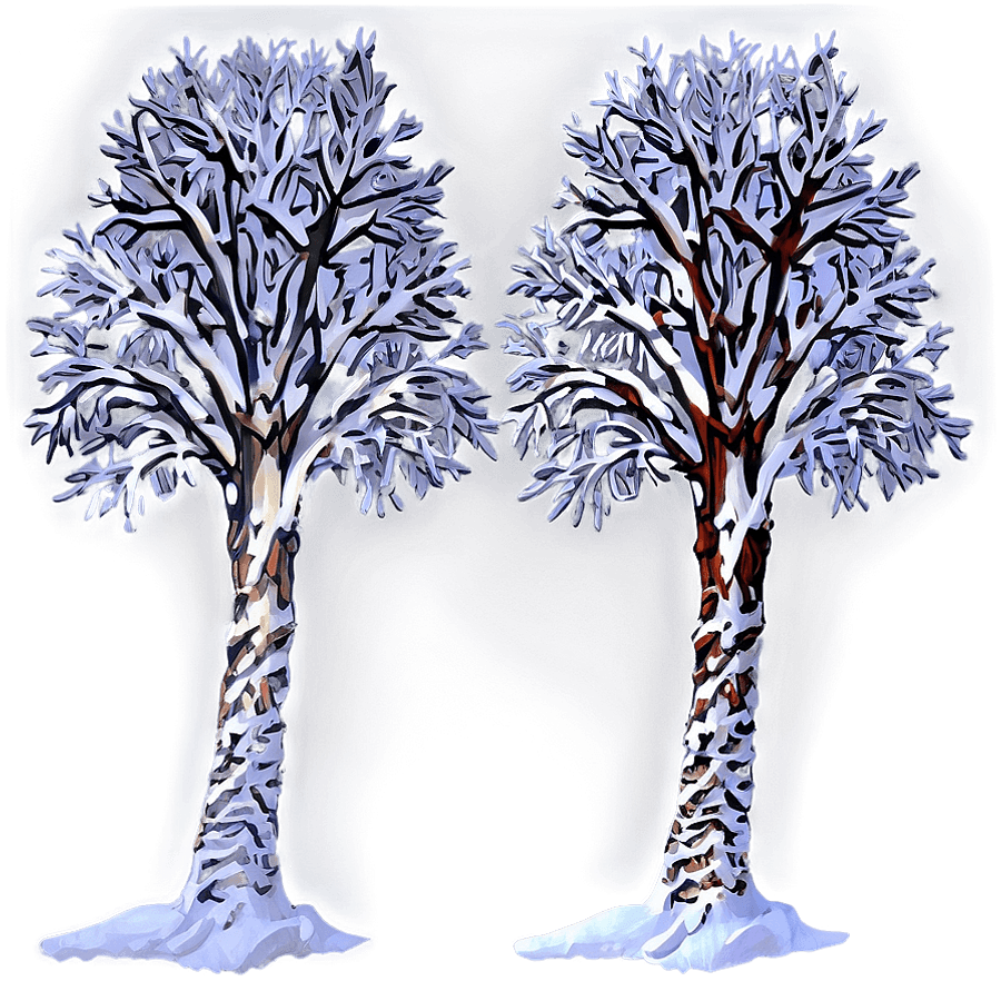 Alpine Snow Trees PNG 06292024
