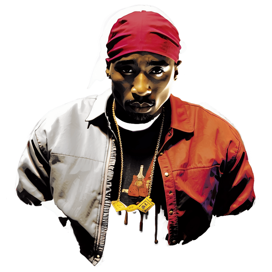 Tupac West Coast Rap PNG 05212024