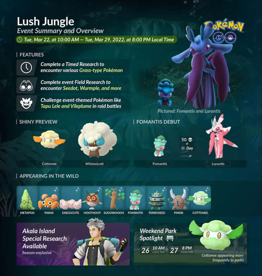 PokémonFomantis og Lurantis' frodige jungleeventyr.
