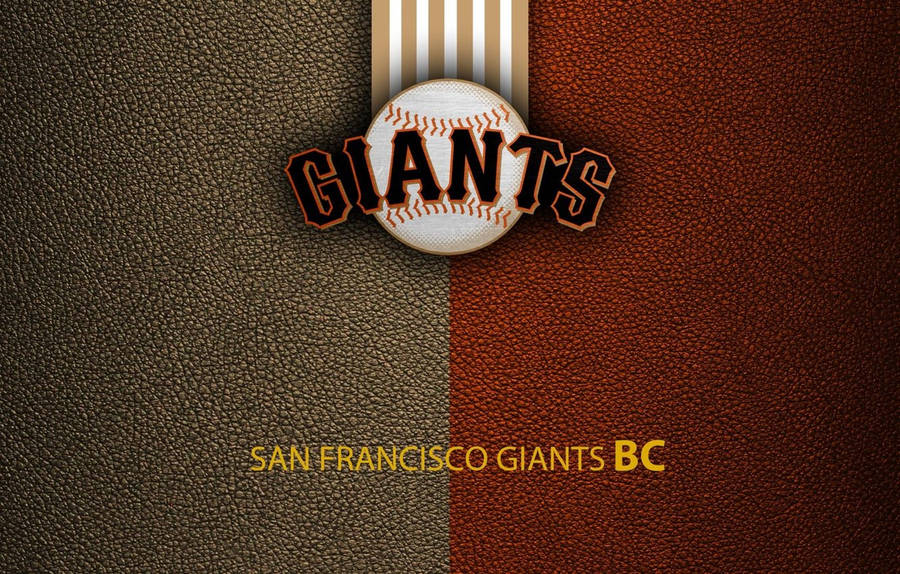 Brun rød San Francisco Giants Logo tapet