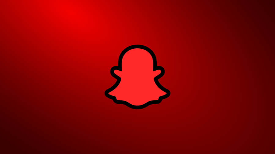 Röd Snapchat Logotypdesign