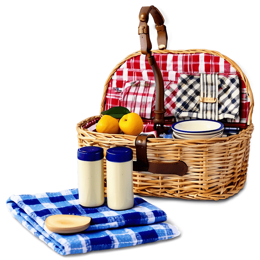 Cottagecore Picnic Basket PNG 06112024