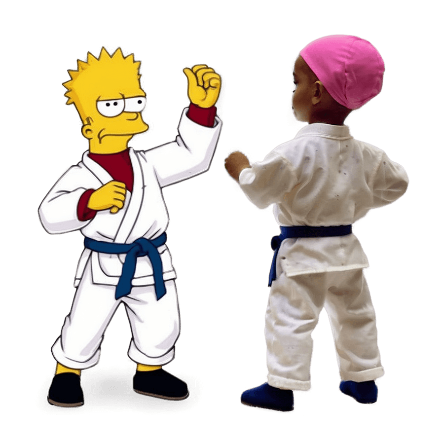 Bart Simpson in Karate Outfit PNG tqu76