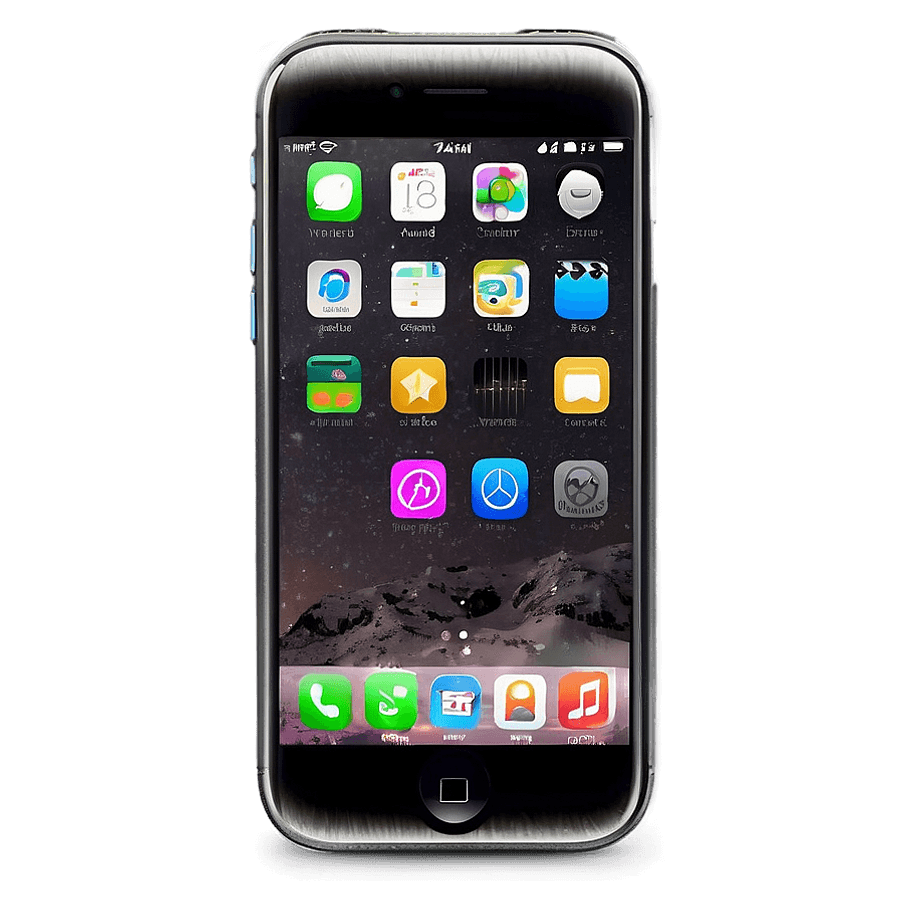 iPhone Frame for App Design PNG 19
