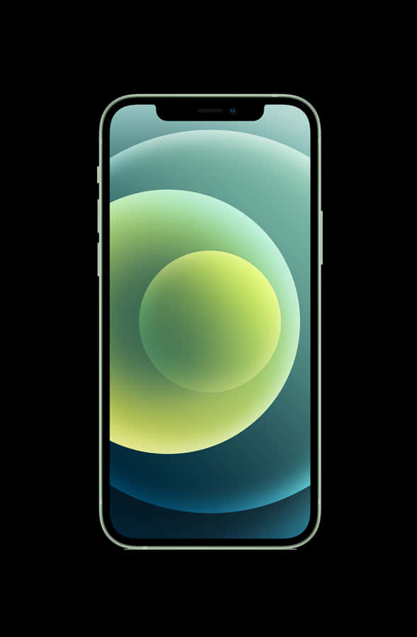 i Phone12 Black Modelwith Default Wallpaper