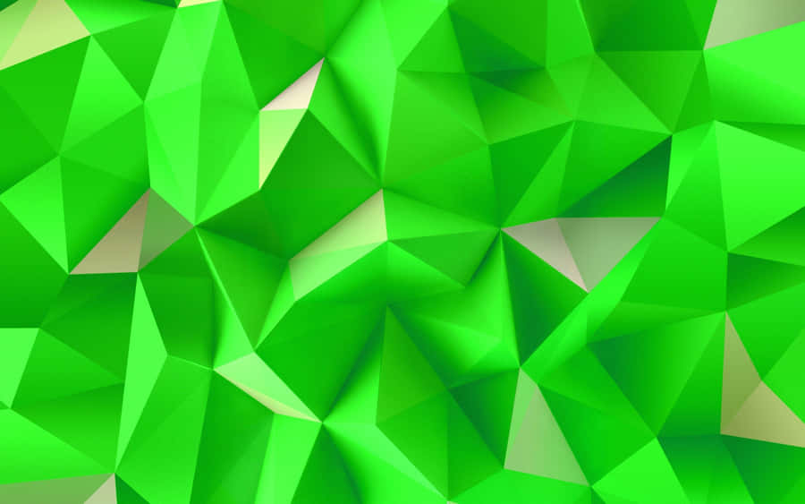 Fundode Textura Triangular Verde Lindo.