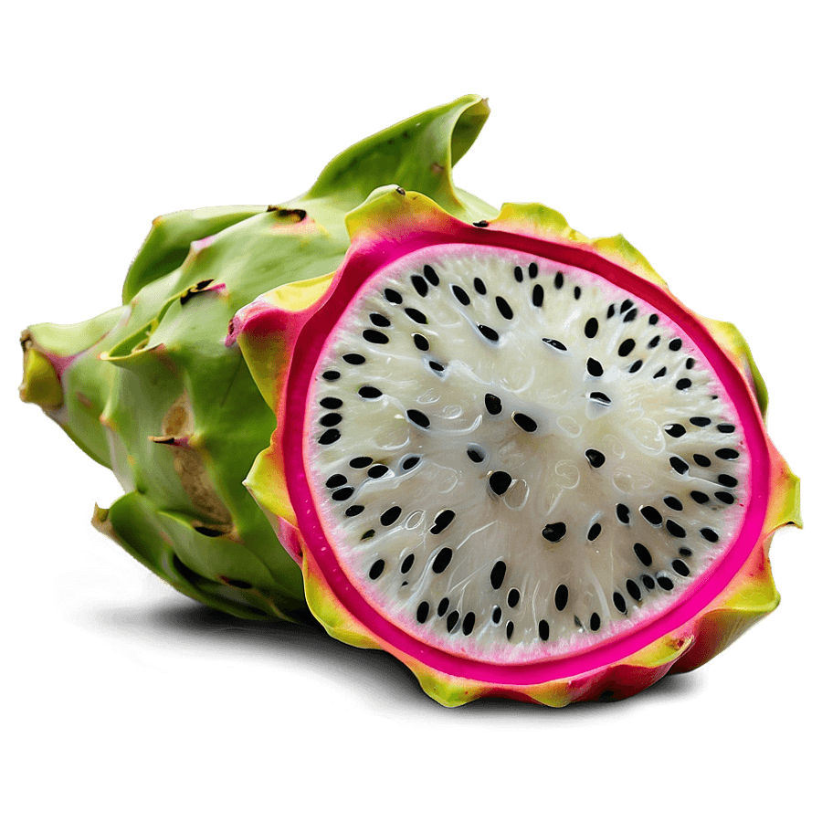 Dragon Fruit Side View PNG mot91