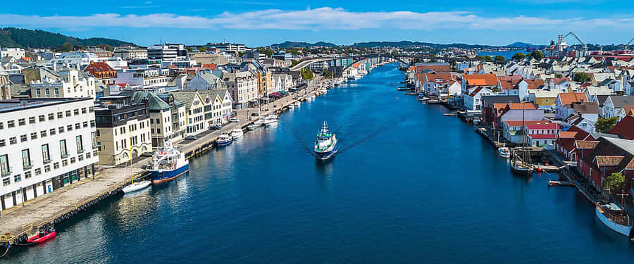 Haugesund, Noruega: Vista Aérea de Sormarka