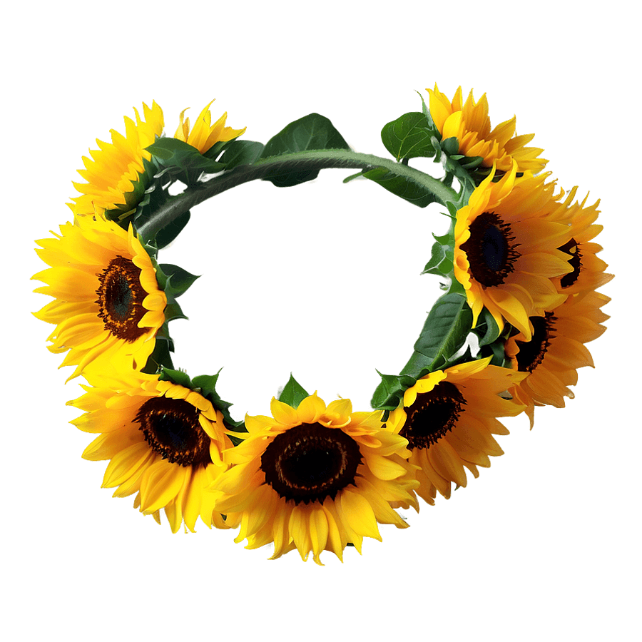 Sunflower Crown PNG 05252024
