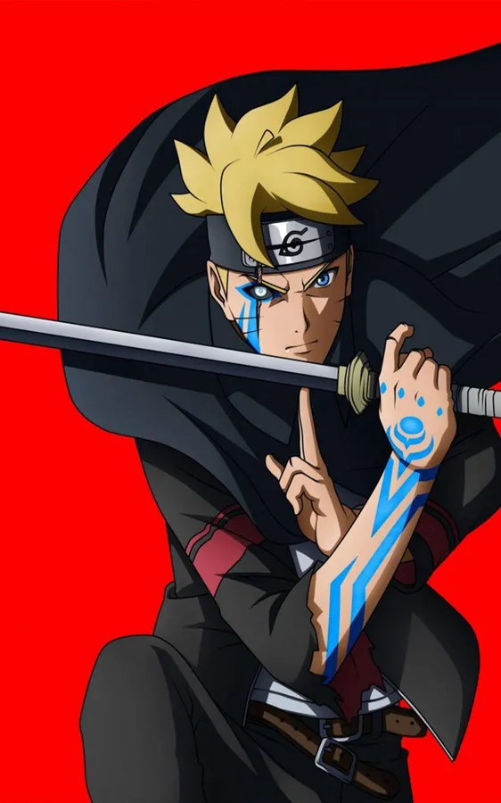Naruto_with_ Sword_ Red_ Background