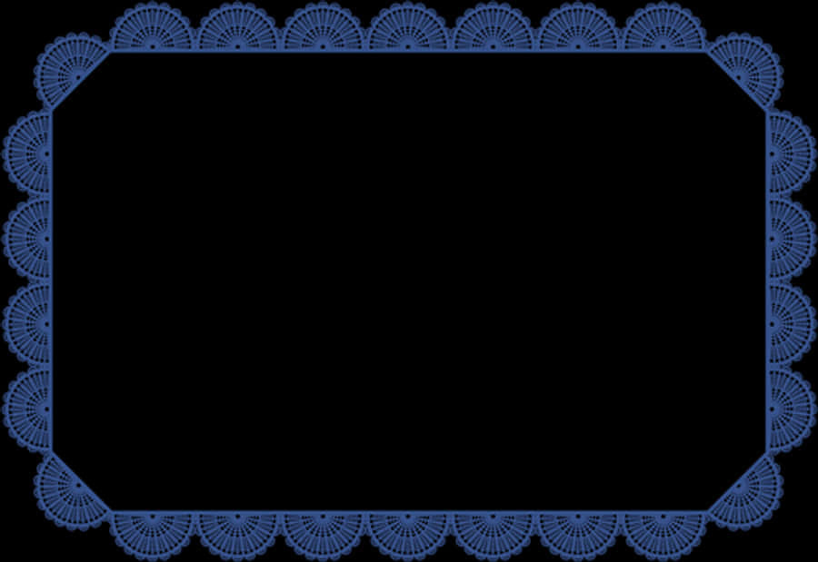 Elegant Blue Lace Frame